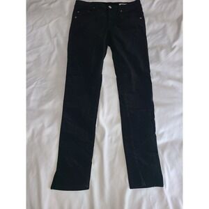 Rag Bone Jean Black Velvet High Rise‎ Ankle Skinny Pants W27 Velvet